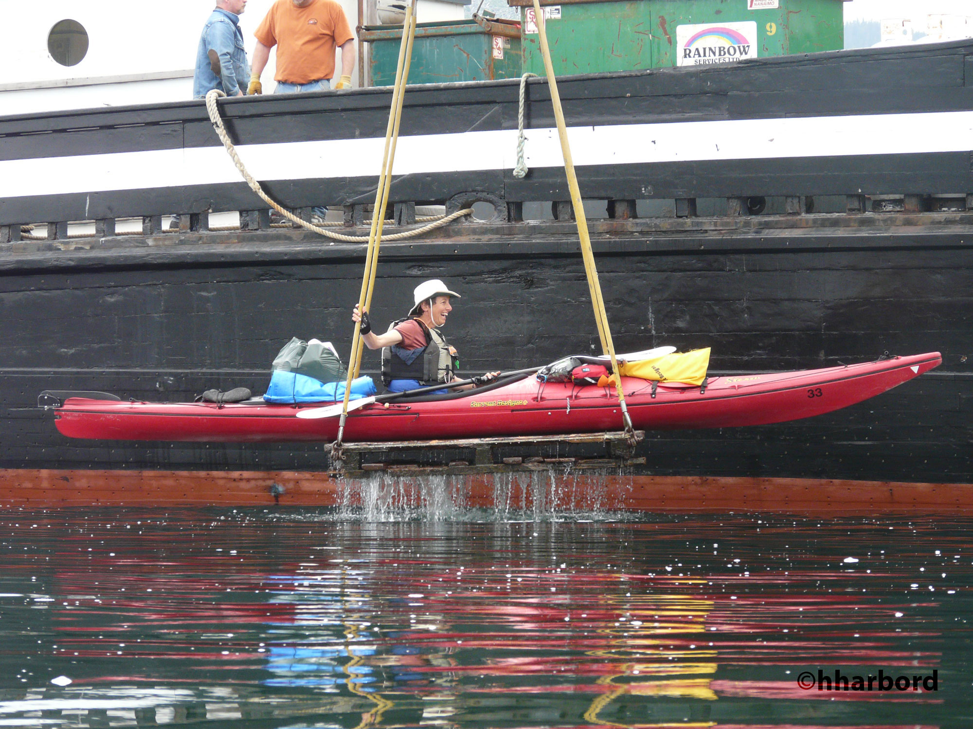 Returning aboard the M.V. Uchuck